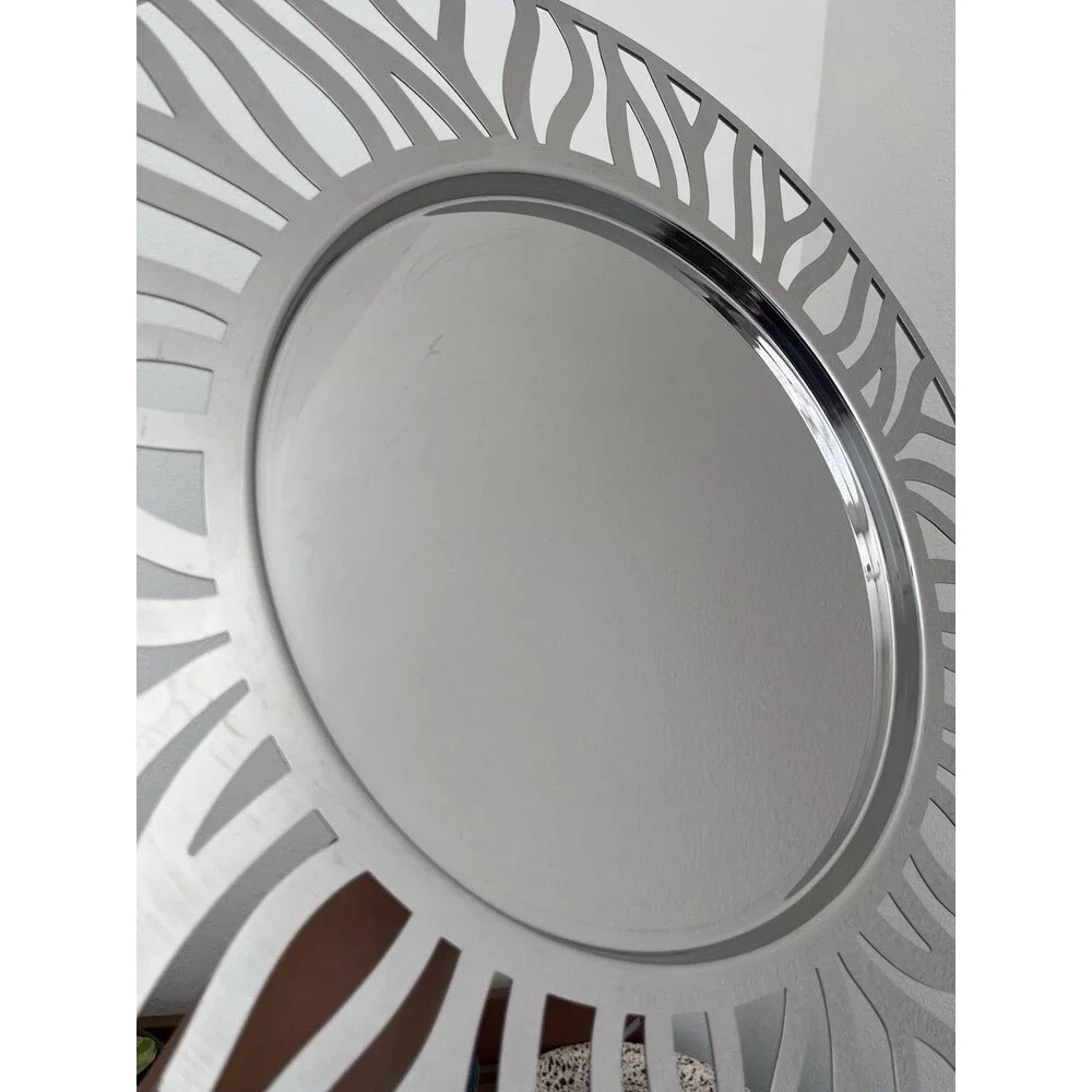 Marta Sansoni for Alessi - Tralcio Muto Round Tray in Stainless Steel